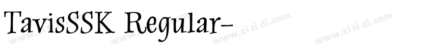 TavisSSK Regular字体转换